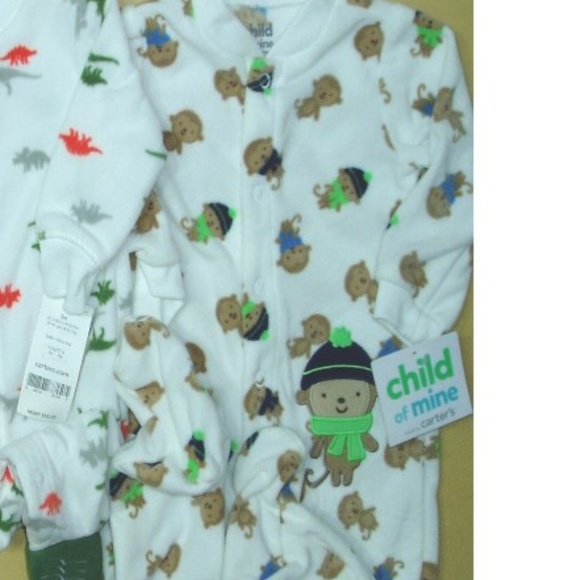 Fleece Sleep Play Blanket Sleeper Footed Baby Boys - Picture 5 of 9